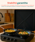 Cucina all’Aperto con Fornello a Gas 4 Fuochi ad Alta Efficienza Facile da Usare