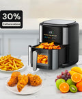 Avilia Friggitrice ad Aria 6L Digitale Compatta 1350W Senza Olio con 8  Programmi Cestello Lavabile e Timer Ean-8056897155509