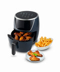 Friggitrice Ad Aria 5l 1500w Temperatura 80-200°C Con Timer E Display Led