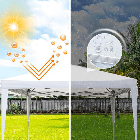 Gazebo da Giardino e Terrazzo Pop-up a Ragno in Acciaio 3x3 Resistente Anti UV Telo Impermeabile Borsa Inclusa Ean-8023755045531