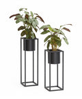 avilia home set 2 portapiante con vaso e struttura in ferro dal design moderna ean 8056819053234