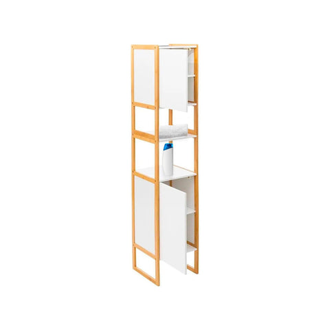 Badkamerkast met 2 deuren, 33x33x170 cm, wit