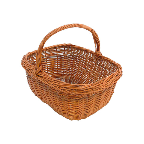 Rieten paddenstoelenmand 28x34x39 cm