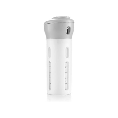 Reisdispenser met 4 vloeistofcontainers van 40 ml