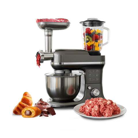 Multifunctionele planetaire keukenmixer 5-in-1 met 13 complete accessoires en krachtige motor van 1900 W