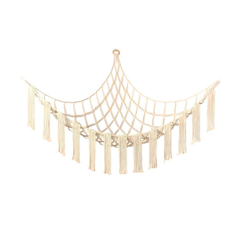 keiki amaca angolare da parete porta giocattoli in cotone rete per peluche salvaspazio 105x140x105 cm kit di montaggio con ganci e fischer inclusi ean 8056590110065
