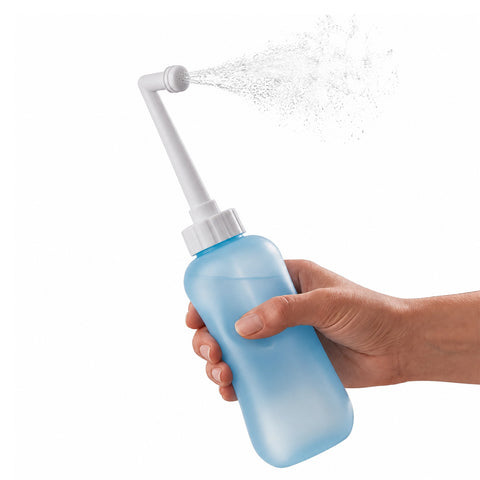 Bidet Portatile Post Partum in EVA, 450ml con Ugello Angolato a 60° e Retrattile