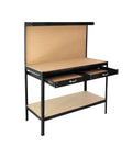 immagine-1-kombo-banco-da-lavoro-2-ripiani-e-1-cassetto-in-acciaio-con-schienale-in-mdf-150x120x60cm-ean-8050612778844
