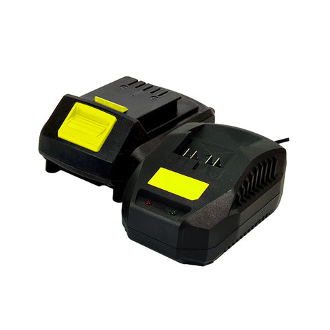 Set Batteria 2,0 Ah E Caricabatteria 4 Led 450w