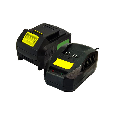 Set Batteria 4,0 Ah E Caricabatteria 4 Led 900w