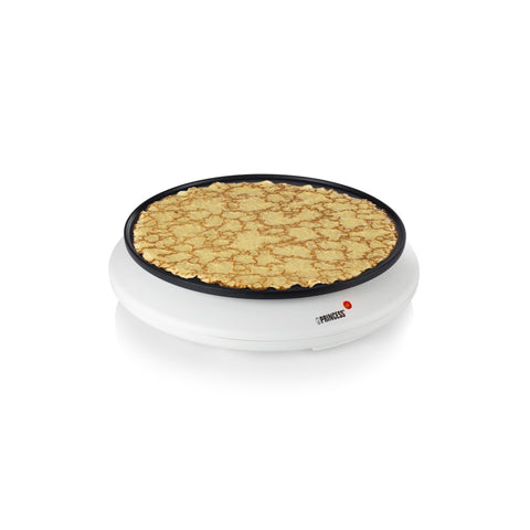 Elektrische crêpemaker met antiaanbaklaag en houten spatel, 30 cm, 1100 W