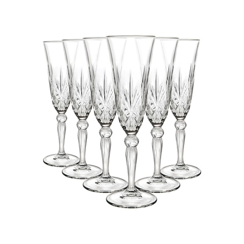 Set van 6 flûtes van 16 cl Melodia Rcr