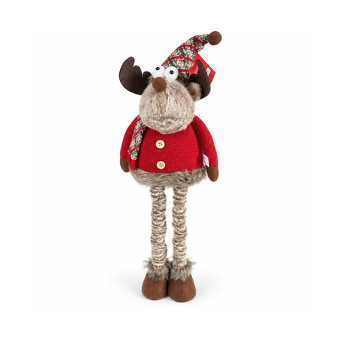 Decoratieve uitschuifbare kerstman 55-85 cm - Kerstversiering met telescopische poten, metalen frame, polyester, 4 stijlvarianten
