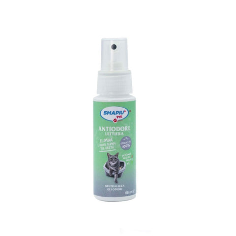 Geurverdrijvende spray voor kattenbak, witte muskus, 55 ml