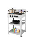 staylux cucina a gas da esterno con supporto e 2 ripiani acciaio potente e pratica ean 8055954980054