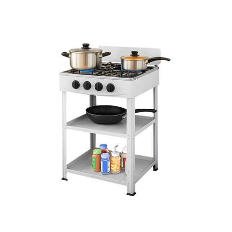 staylux cucina a gas da esterno con supporto e 2 ripiani acciaio potente e pratica ean 8055954980054