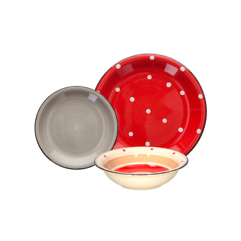 Set 18 Piatti Di Porcellana Louse Hilde