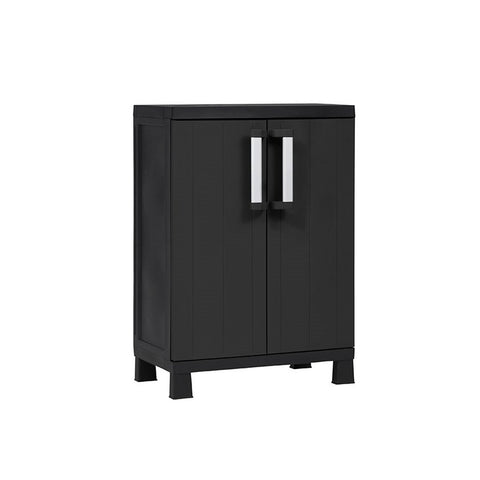 Lage kast met 2 deuren en 2 verstelbare legplanken, 65 x 37 x 93 cm