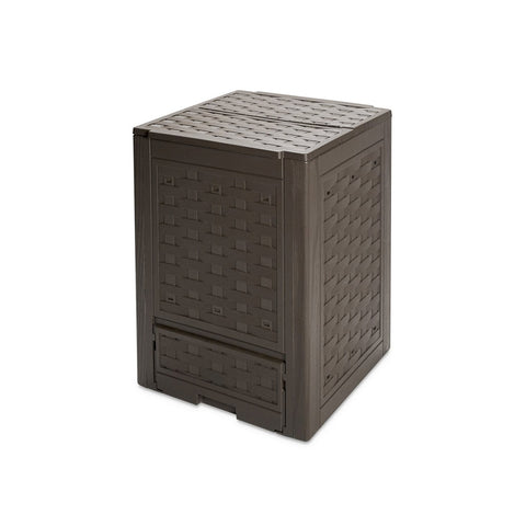 Rattan compostbak voor de tuin, 300 l, antraciet