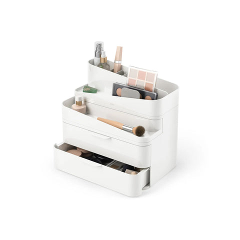 Cosmetica-organizer met 3 stapelbare kunststofladen