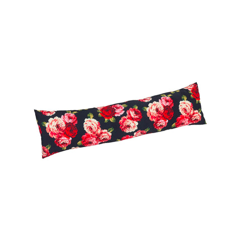Paraspifferi Nero con Decorazione Rose in Poliestere Morbido e Flessibile