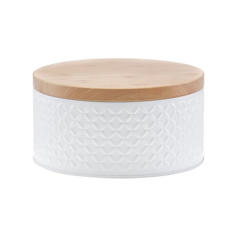 Boîte de rangement en métal D. 19,9 x 10,1 cm