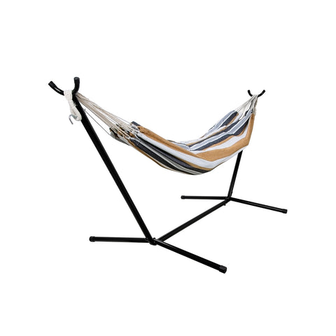 Hangmat met metalen frame, bruin