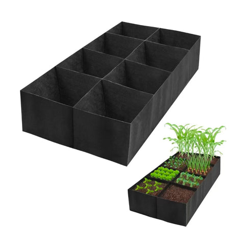 zendea orto rialzato in tessuto 480l con 8 scomparti in acciaio inox 304 182x91 cm per verdure e piante e pronto alluso ean 8050030810515