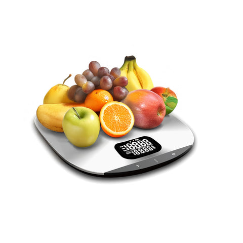 Bilancia da Cucina in Acciaio 5kg – Ultra Compatta, LCD, Funzione Tara
