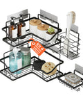avilia home kit 4 mensole adesive da parete in metallo con ganci senza fori ean 8052879010996