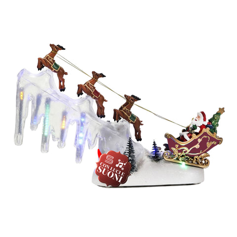 saint joy giostra natalizia con luci led musica e movimento l29xp6xh29cm ean 8053482251882