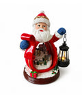 saint joy statuina babbo natale con villaggio e lanterna in resina 16x19 cm ean 8050043128010