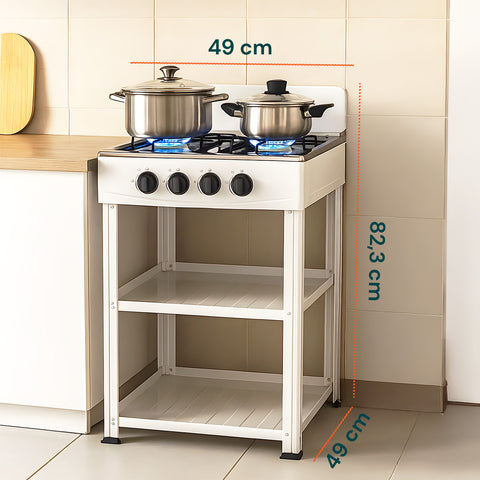 staylux cucina a gas da esterno con supporto e 2 ripiani acciaio potente e pratica ean 8055954980054