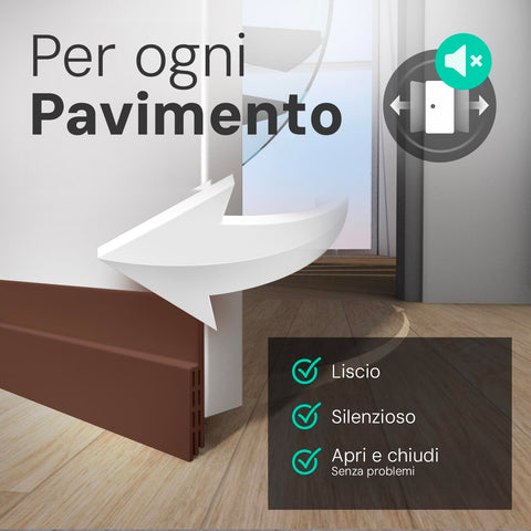 kombo base porta a spazzola adesiva 1m in pvc isolante termico rumori ean 8055384191730