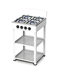 staylux cucina a gas da esterno con supporto e 2 ripiani acciaio potente e pratica ean 8055954980054