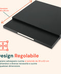 avilia organizer da cucina con ripiano estraibile salvaspazio per forno a microonde ean 8052879010163