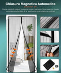 Patagonia Zanzariera Magnetica Nera 240x140 con Tessuto Resistente e Montaggio Facile Ean 8050030810386