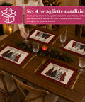 saint joy tovagliette natalizie set 4 pezzi 30x45 cm 2 fantasie ean 8050043128089