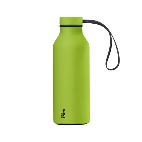 Bottiglia Termica Con-Tatto 500 ml in Acciaio e Rame a 3+1 Strati Isolanti per Mantenere il Caldo fino a 15 ore ed il Freddo fino a 25 ore - Black Mojito