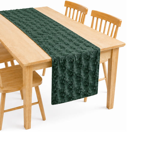 saint joy runner natalizio 33x180 cm con alberi in rilievo rosso o verde ean 8050043128317
