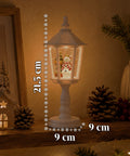 saint joy lampada natalizia con neve luci led e musica usb 2 colori ean 8050043128195
