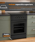 wintem cucina a gas 50x50 cm con forno a gas 49 litri 4 fuochi di diversa potenza valvole di sicurezza e coperchio ean 8056819078930