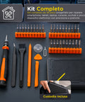 daimann kit 38 in 1 attrezzi riparazione elettronica di precisione in acciaio s2 con punte magnetiche ean 8056590070437