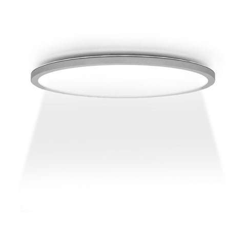 Plafoniera Oblo per installazione a soffitto con luce LED uniforme 1620 lumen, classe energetica A+ per risparmio energetico
