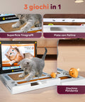 puppy lovers graffiatoio interattivo per gatti a forma di pc portatile con giochi inclusi ean 8054806950092