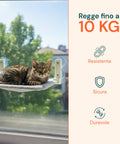 puppy lovers letto da finestra per gatti amaca pieghevole fino a 18kg di portata ean 8054806950214