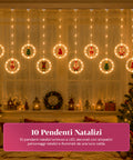 saint joy luci natalizie a batteria 10 pendenti led con decorazioni assortite ean 8050043128232