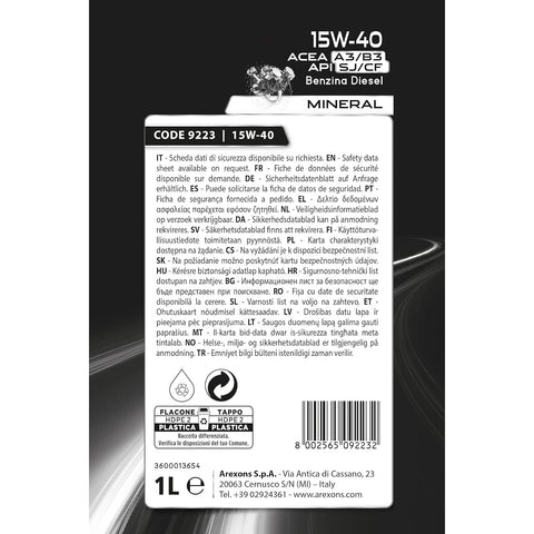 immagine-3-arexons-olio-motore-arx-15w40-gd-1l-ean-8002565092232