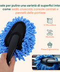 daimann kit pulizia auto professionale con 16 pezzi in morbido tessuto chenille ean 8056590070321