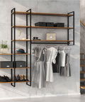 immagine-3-emuca-set-2-strutture-verticali-componi-scaffale-da-parete-in-acciaio-179x35cm-nero-ean-8432393275123